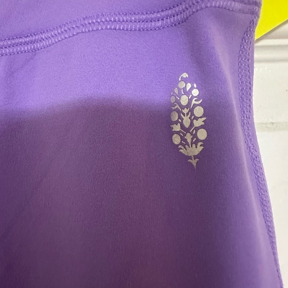 FP Movement by Free People Purple Sleeveless Crop Top and flair leggings set - Picture 11 of 11